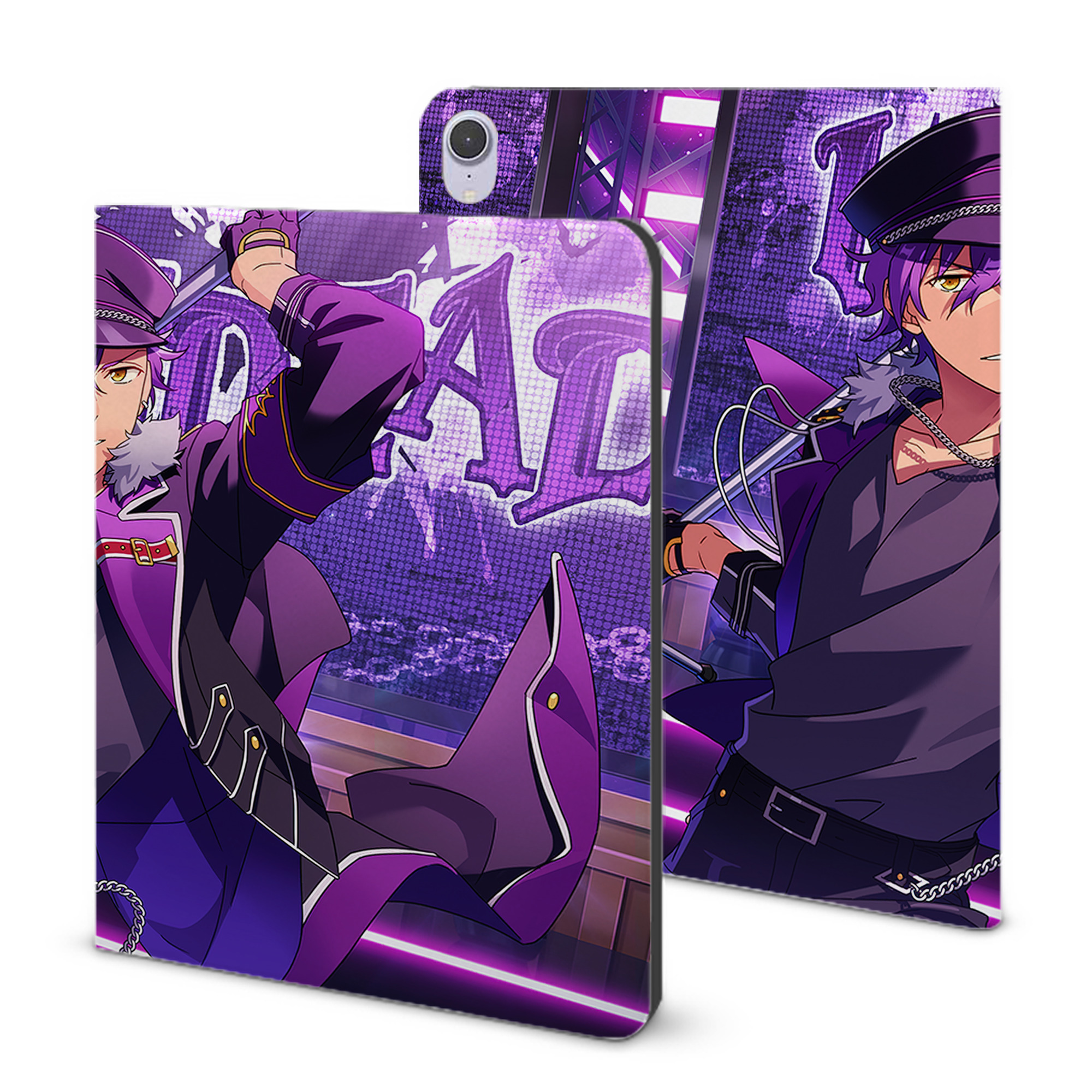 （画像用） あんさんぶるスターズ! Ensemble Stars IPad ケース ブック型 PUレザー TPU 耐衝撃 軽量 薄型 ペン収納なし 全面保護 IPad 各モデル対応